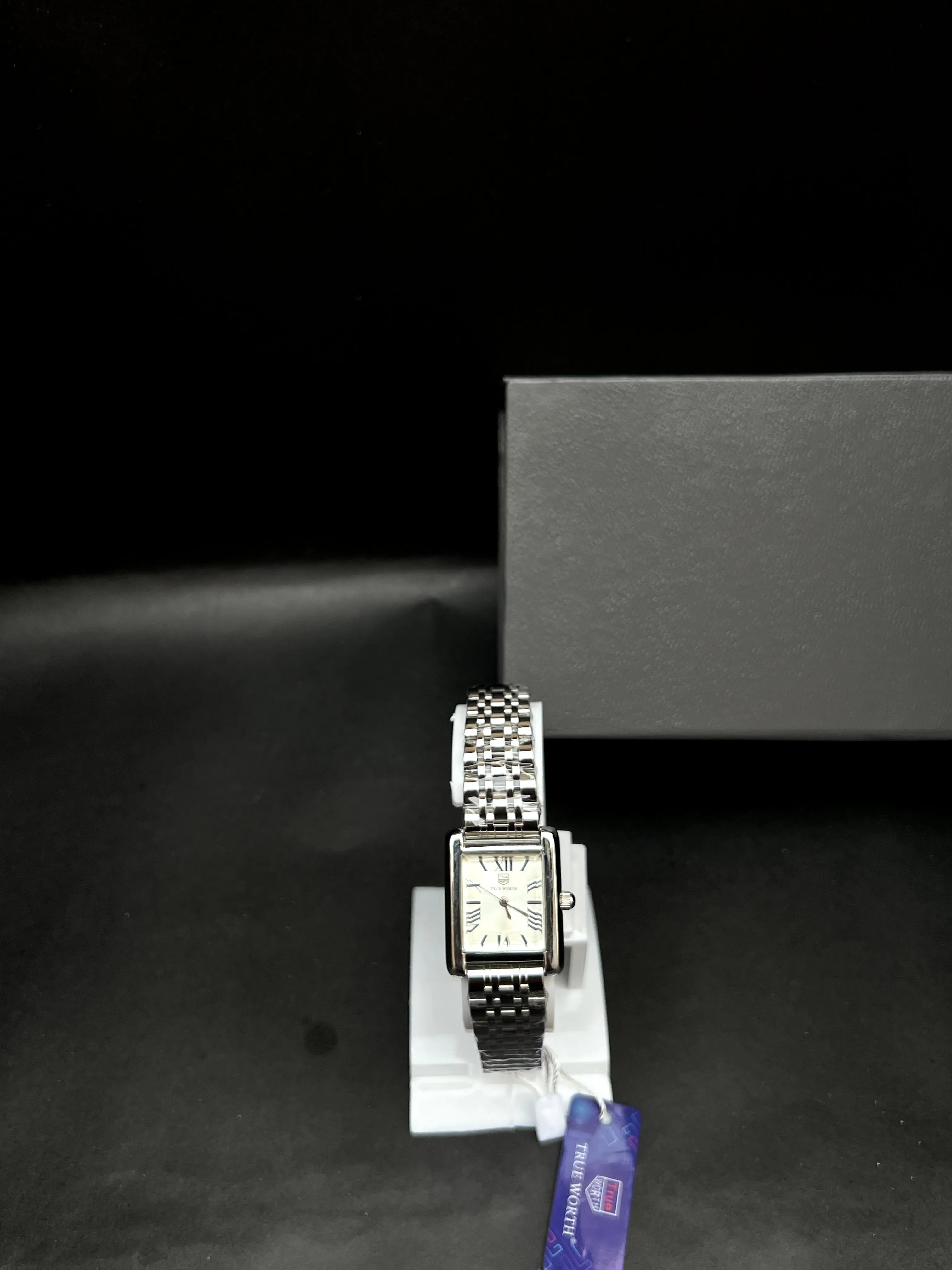 True Worthy  Classic Square Series Silver-tone dial