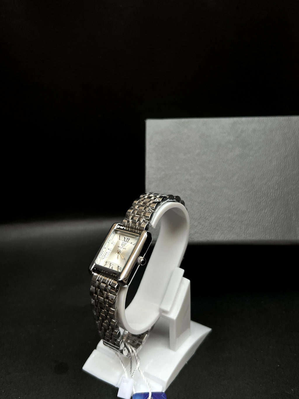 True Worthy  Classic Square Series Silver-tone dial