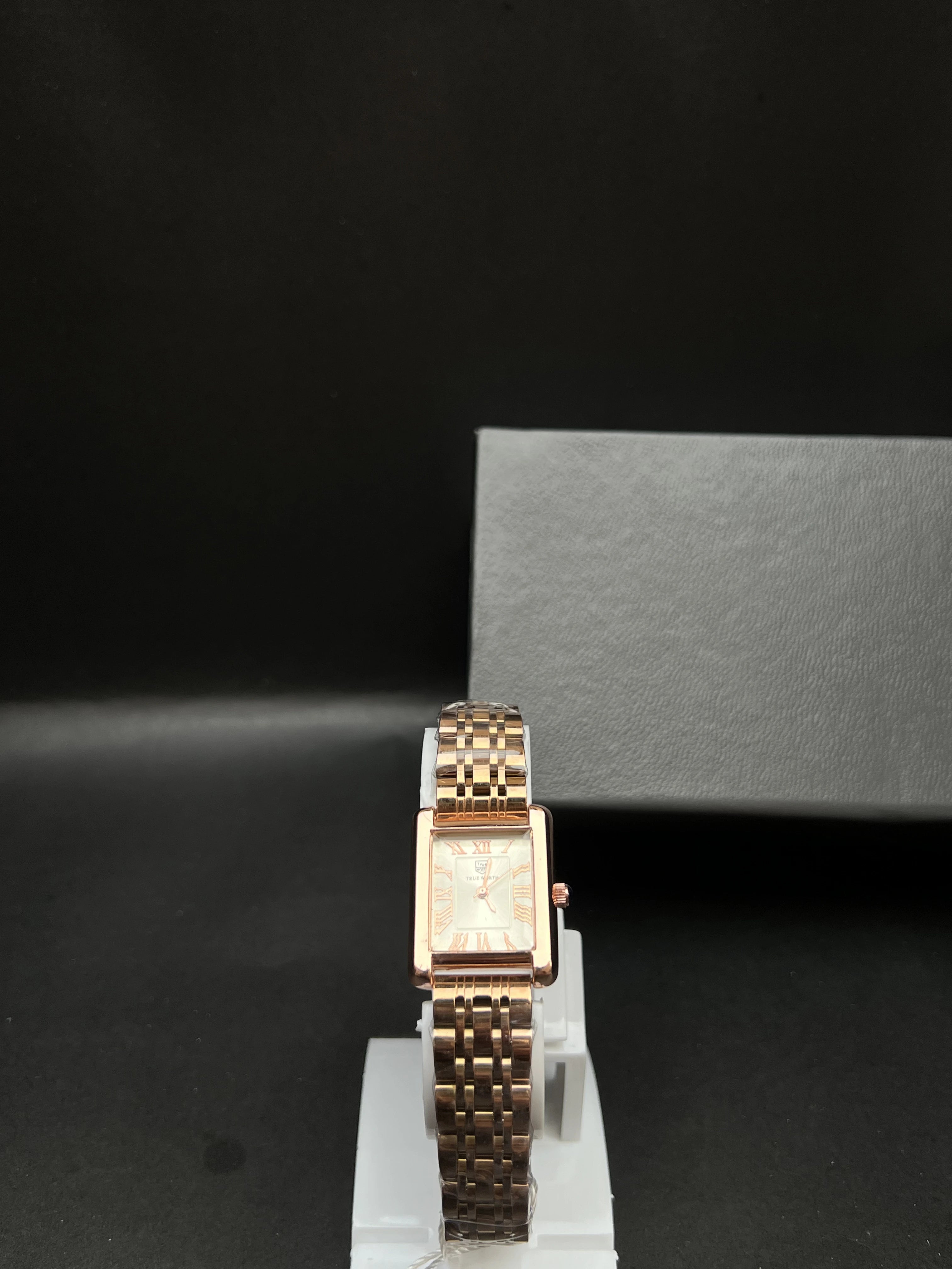 True Worthy Classic Rose Gold Women's Dress Watch