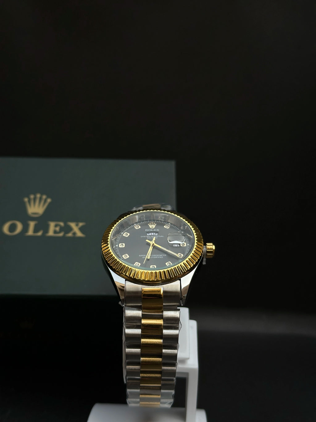 Rolex Day-Date Two-Tone Diamond Dial Oyster Perpetual