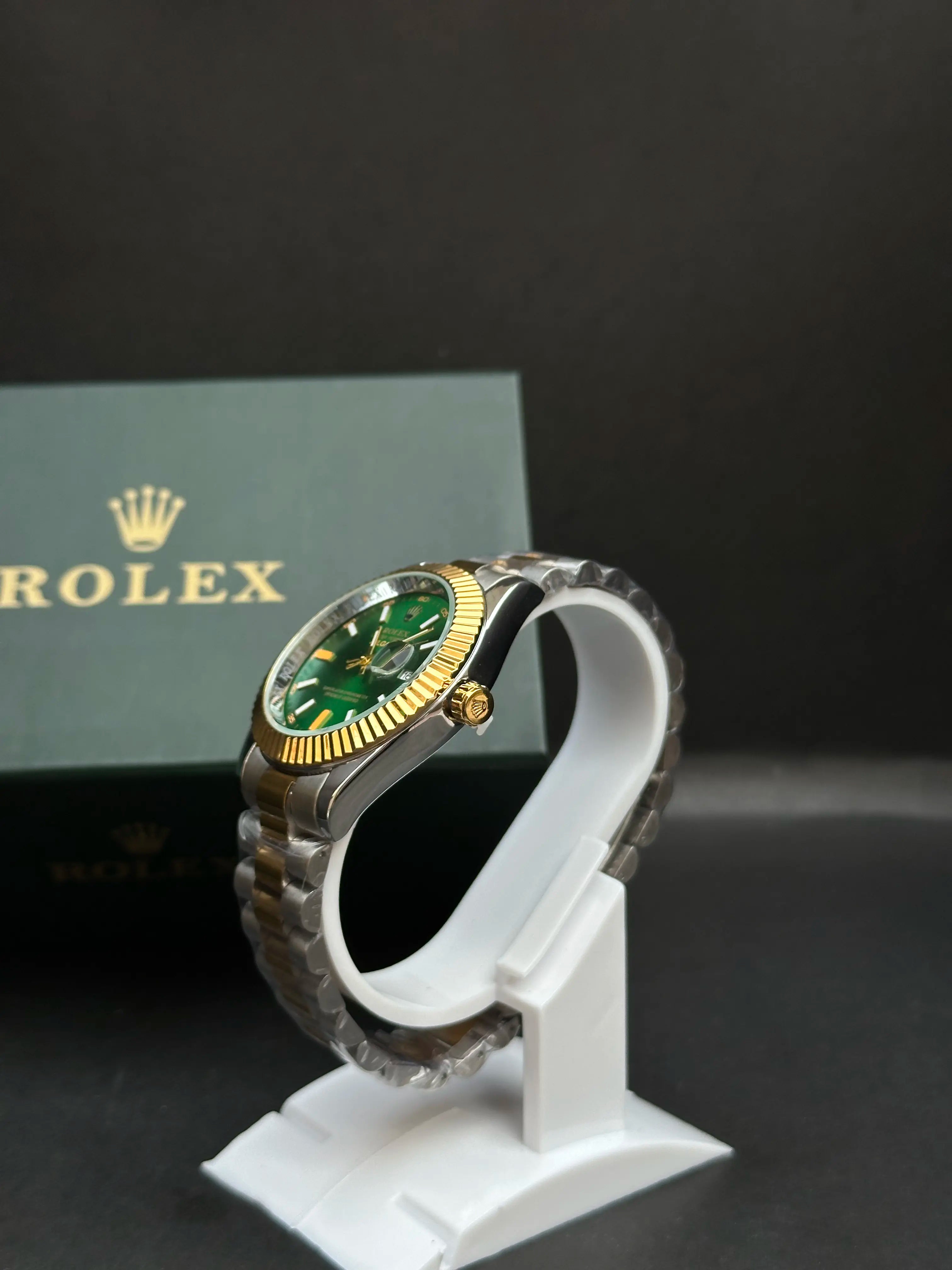 Rolex Milgauss Green Dial Two-Tone Oyster Perpetual