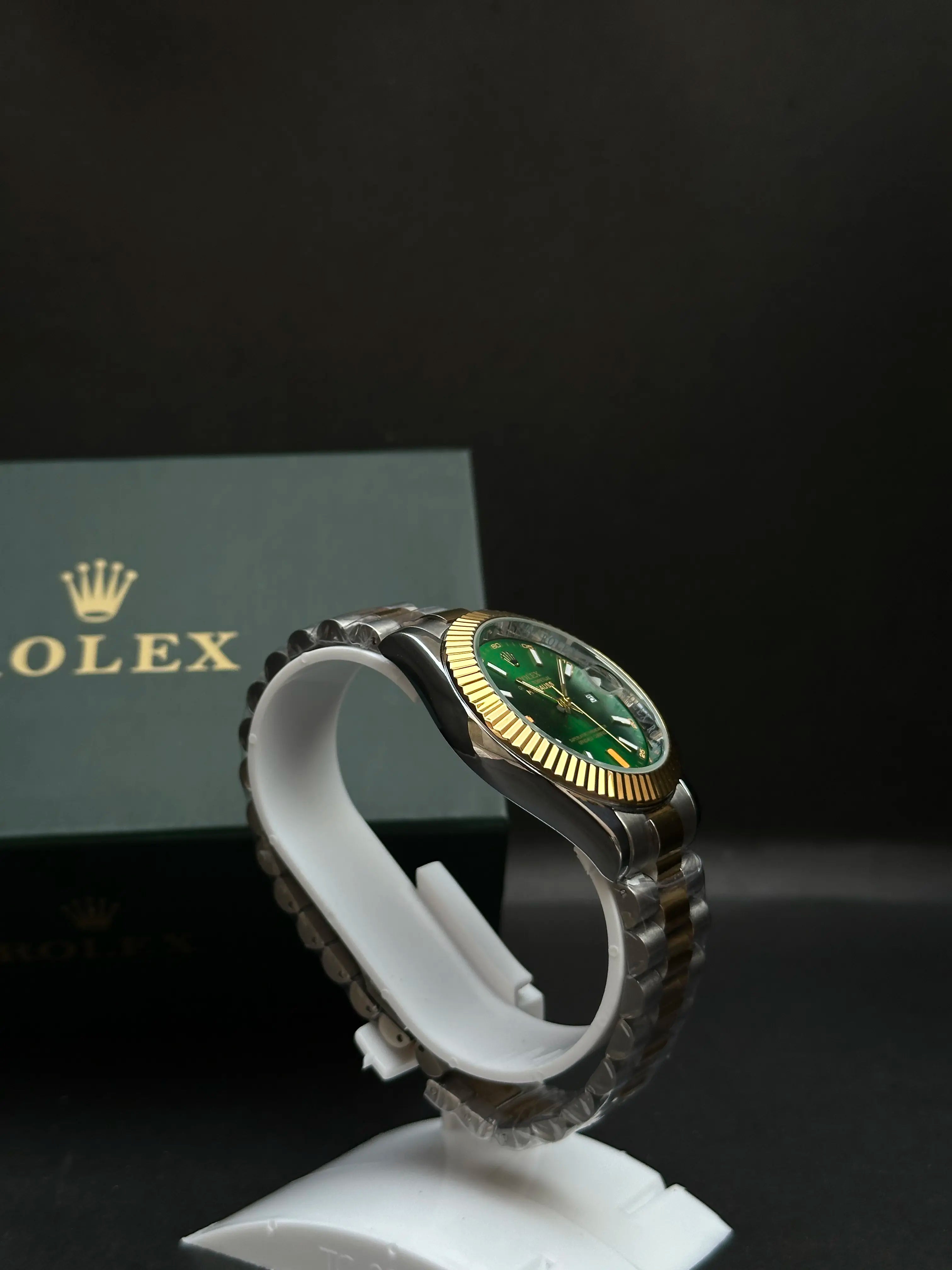 Rolex Milgauss Green Dial Two-Tone Oyster Perpetual